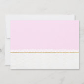 Cute Giraffe Birthday Party Invitation Kaart (Achterkant)