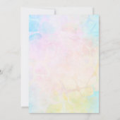 Cute Giraffe Boy 1st Birthday Blue Kaart (Achterkant)