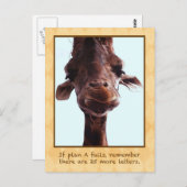 Cute Giraffe Briefkaart (Voorkant / Achterkant)