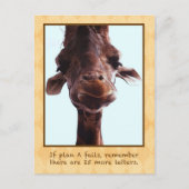 Cute Giraffe Briefkaart (Voorkant)
