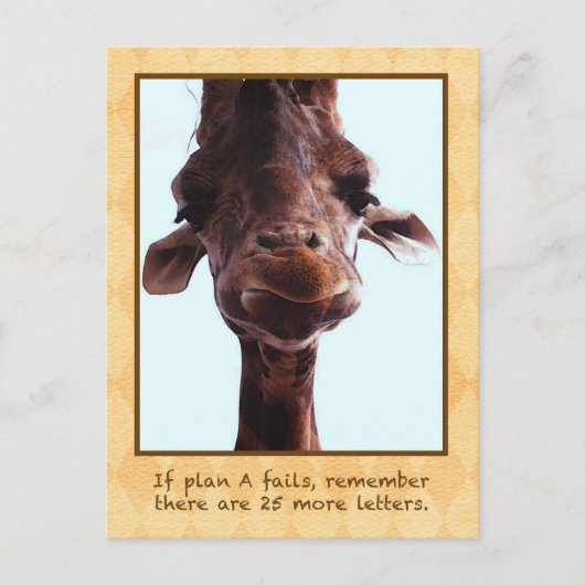 Cute Giraffe Briefkaart (Voorkant)