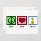 Cute Giraffe Briefkaart (Voorkant / Achterkant)