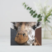 Cute Giraffe Briefkaart (Staand voorkant)