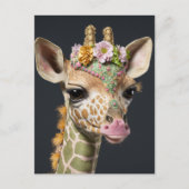 Cute Giraffe Briefkaart (Voorkant)