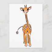 Cute Giraffe Briefkaart (Voorkant)