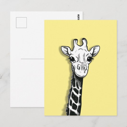 Cute Giraffe Briefkaart (Voorkant / Achterkant)