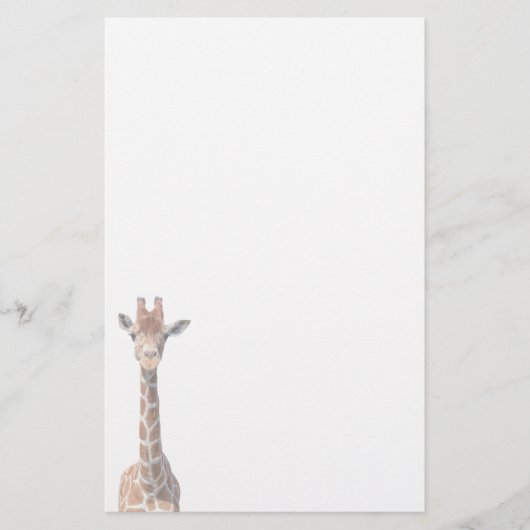 Cute giraffe briefpapier (Voorkant)