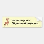 Cute Giraffe Bumpersticker (Voorkant)