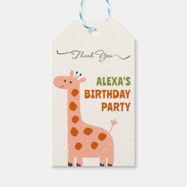 Cute giraffe cadeaulabel