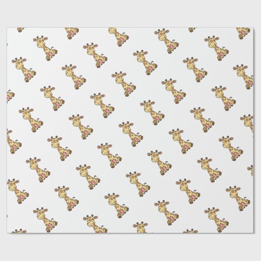 CUTE GIRAFFE CADEAUPAPIER (Vlak)