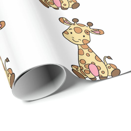 CUTE GIRAFFE CADEAUPAPIER (Rol Hoek)