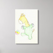 Cute Giraffe Canvas Afdruk (Voorkant)