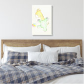 Cute Giraffe Canvas Afdruk (Insitu (Slaapkamer))