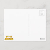 Cute Giraffe Cartoon Briefkaart (Achterkant)