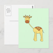 Cute Giraffe. Cartoon. Briefkaart (Voorkant / Achterkant)