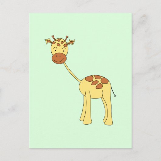 Cute Giraffe. Cartoon. Briefkaart (Voorkant)