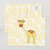 Cute Giraffe. Cartoon. Briefkaart (Voorkant / Achterkant)