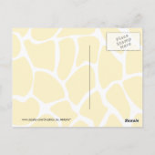 Cute Giraffe. Cartoon. Briefkaart (Achterkant)