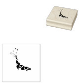 Cute giraffe cartoon rubberstempel (Gestempeld)