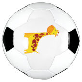 Cute giraffe cartoon voetbal (Gedraaid)