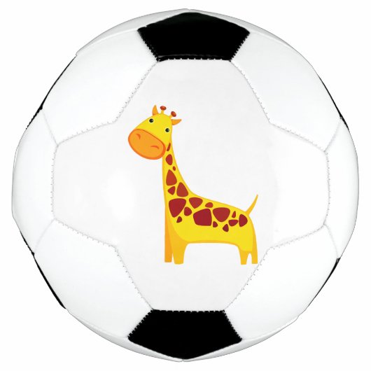 Cute giraffe cartoon voetbal (Voorkant)