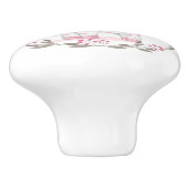 Cute Giraffe Ceramic Knob. Keramische Knop (Zijkant)