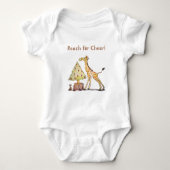  Cute Giraffe Christmas – Hand-Drawn Art Romper (Voorkant)