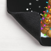 Cute Giraffe Christmas Light Funny Giraffe Lover X Muismat (Hoek)