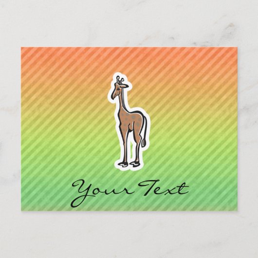 Cute Giraffe; Colorul Briefkaart (Voorkant)