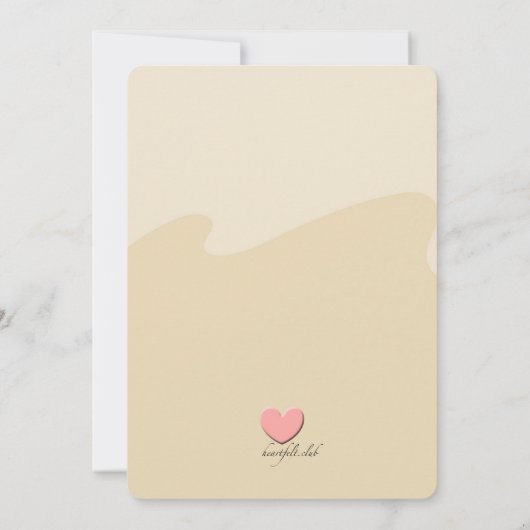 Cute Giraffe Couple Baby shower Invitation Kaart (Achterkant)