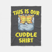 Cute Giraffe Couple This Is Our Cuddle  Fleece Deken (Voorkant)