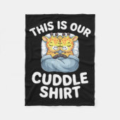 Cute Giraffe Couple This Is Our Cuddle Fleece Deken (Voorkant)