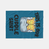 Cute Giraffe Couple This Is Our Cuddle  Fleece Deken (Voorkant (Horizontaal))