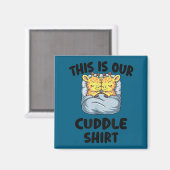 Cute Giraffe Couple This Is Our Cuddle  Magneet (Voorkant / Achterkant)