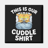 Cute Giraffe Couple This Is Our Cuddle  Magneet (Voorkant)