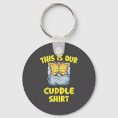 Cute Giraffe Couple This Is Our Cuddle  Sleutelhanger (Voorkant)