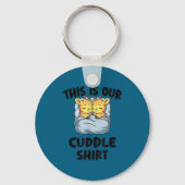 Cute Giraffe Couple This Is Our Cuddle  Sleutelhanger (Voorkant)