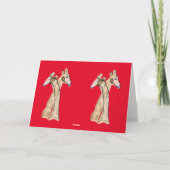 Cute Giraffe Couple Thunder_Cove Bedankkaart (Achterkant)