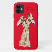 Cute Giraffe Couple Thunder_Cove Case-Mate iPhone Case (Achterkant)