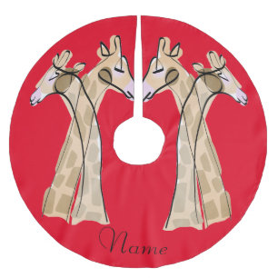 Cute Giraffe Couple Thunder_Cove Kerstboom Rok