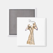 Cute Giraffe Couple Thunder_Cove Magneet (Voorkant / Achterkant)