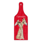 Cute Giraffe Couple Thunder_Cove Snijplank (Voorkant)