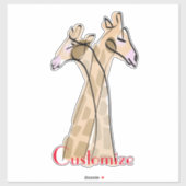 Cute Giraffe Couple Thunder_Cove Sticker (Vel)