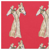 Cute Giraffe Couple Thunder_Cove Stof (Close Up)