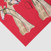 Cute Giraffe Couple Thunder_Cove Tissuepapier (Detail)