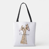 Cute Giraffe Couple Thunder_Cove Tote Bag (Achterkant)