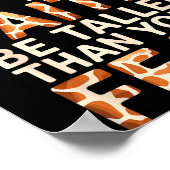 Cute Giraffe Design For Men Women Adult Safari Gir Poster (Hoek)