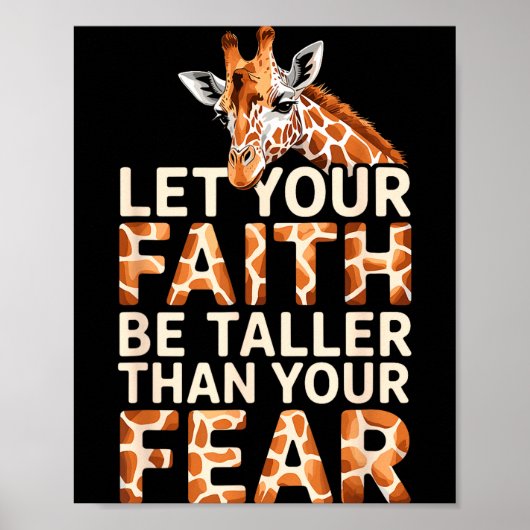 Cute Giraffe Design For Men Women Adult Safari Gir Poster (Voorkant)