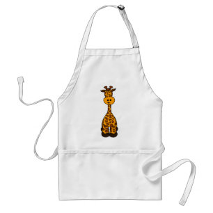 Cute Giraffe Design Standaard Schort