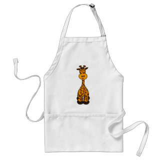 Cute Giraffe Design Standaard Schort